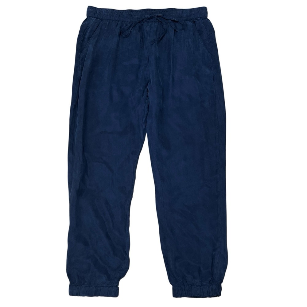 Johnny Was Alice Joggers Womensâ M Navy Blue Lightweight Flowy Boho Drawstring
